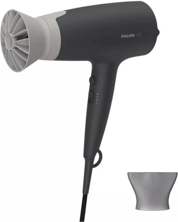 Tharëse flokësh Philips BHD351/10, 2100W, e zezë/gri