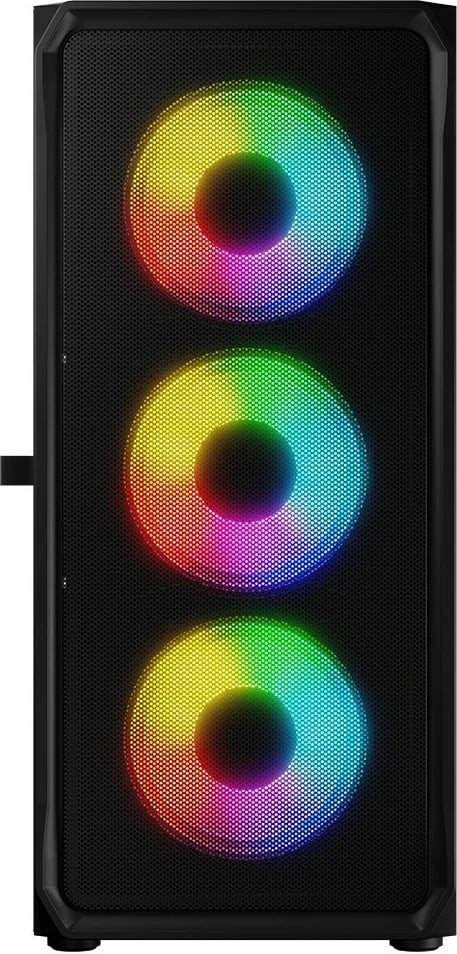 Kasë, Logic Concept, Portos ARGB Midi (AT-PORTOS-10-0000000-0002), ATX/Micro ATX, 4x 120 mm ARGB, panel anësor xham i temperuar, USB 3.0, e zezë