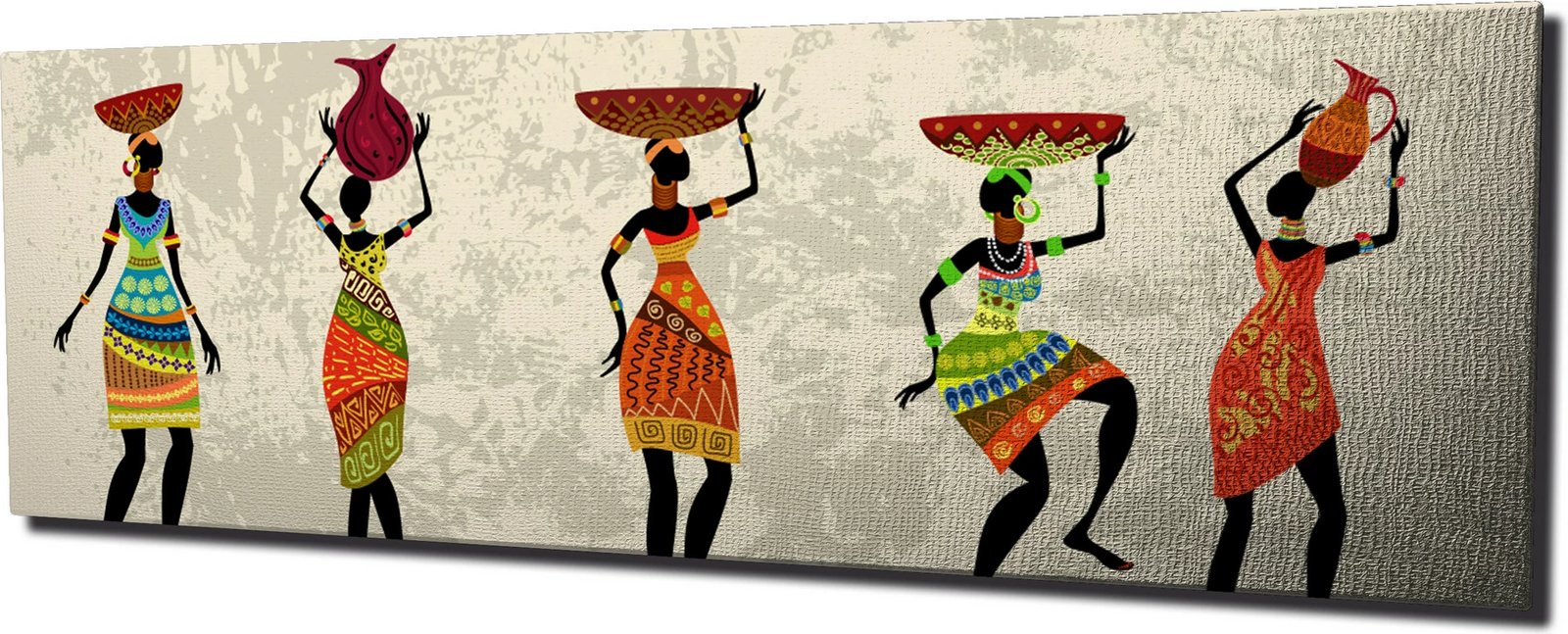 Pikturë dekorative në kanavacë, shumëngjyrëshe, PC040, 30x80cm