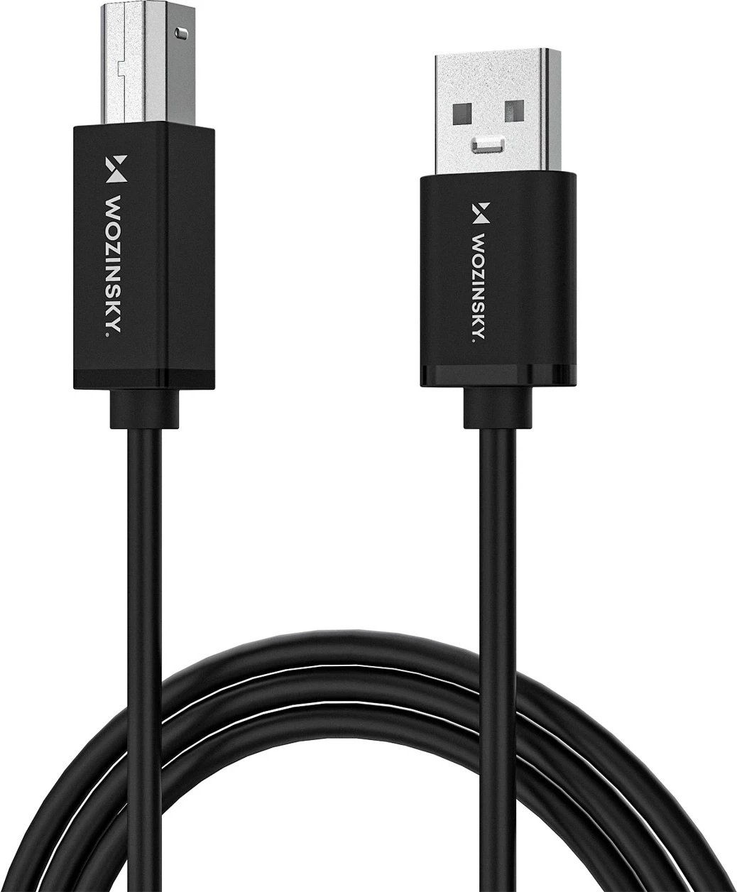 Kabel USB-B në USB-A Wozinsky WKDDY3S 2 m USB 2.0 480 Mb/s, e zezë