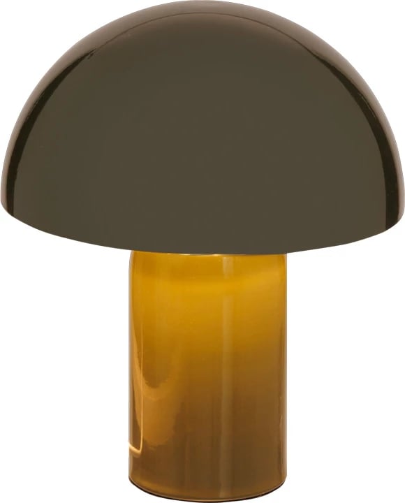 Llambë tavoline Mushi, metal, ngjyrë kaki, 20x24.5cm