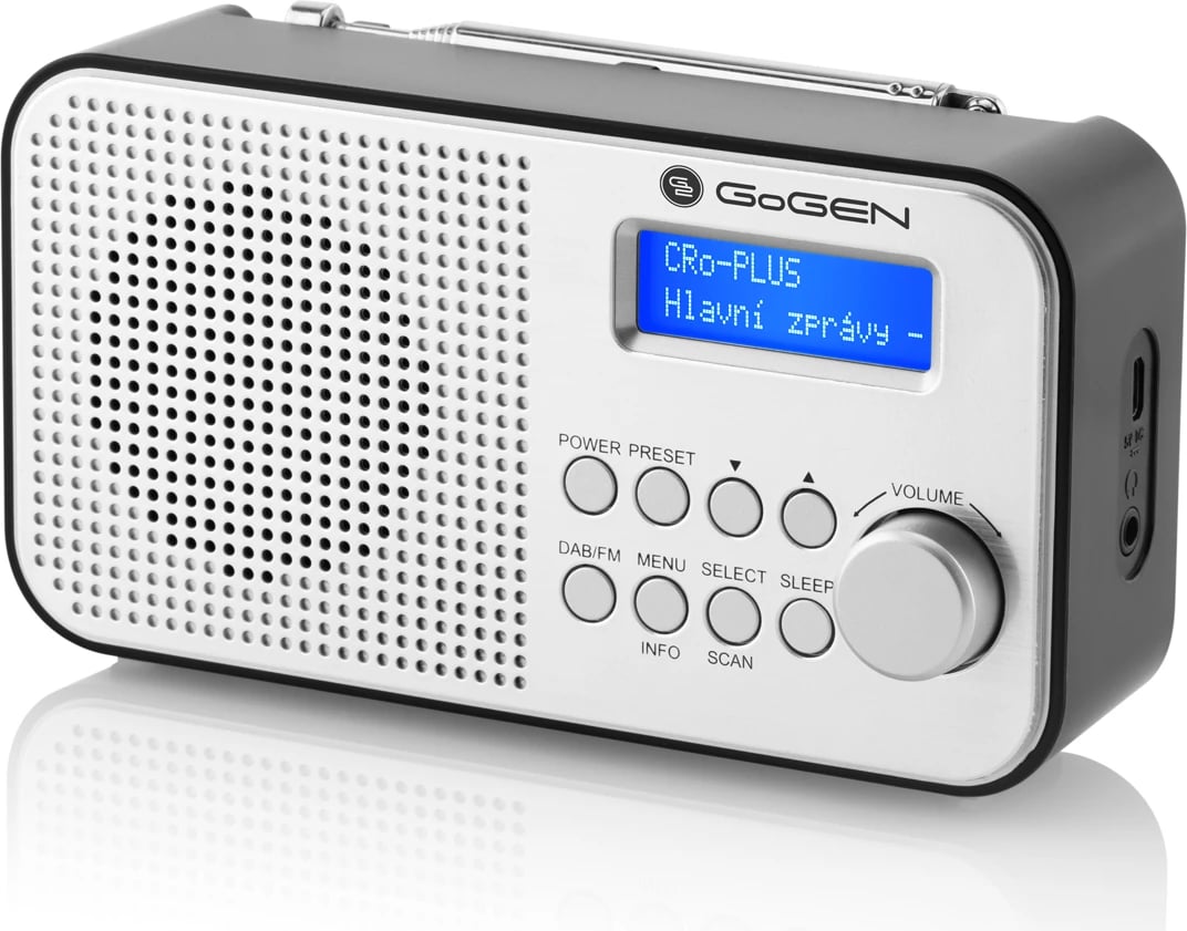 Radio e Portative me FM/DAB+ LCD dhe Alarm GOGEN GOGDAB300N