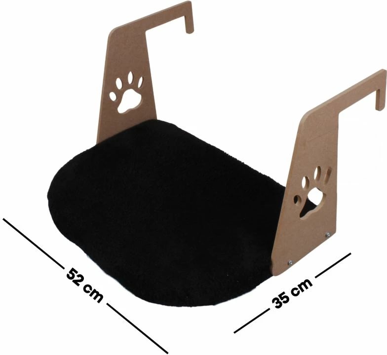 Shtrat për mace, Paws & Whiskers, Riana, i zi