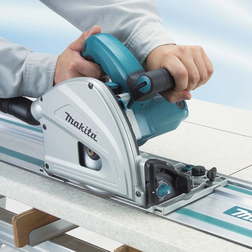 Sharrë rrethore portabile Makita SP6000J, 16.5 cm, 1300 W, Zezë/Blu