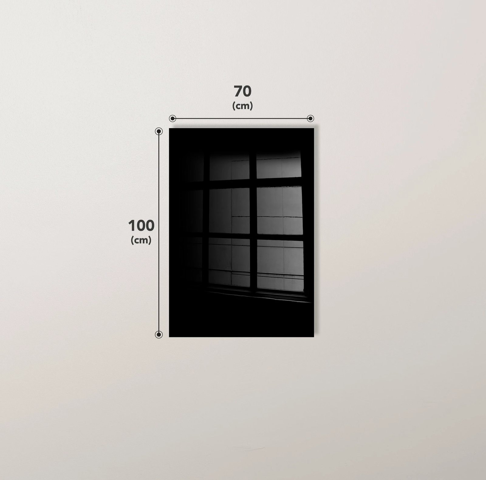 Pikturë dekorative prej xhami të temperuar, Wallity 2294, 70x100cm