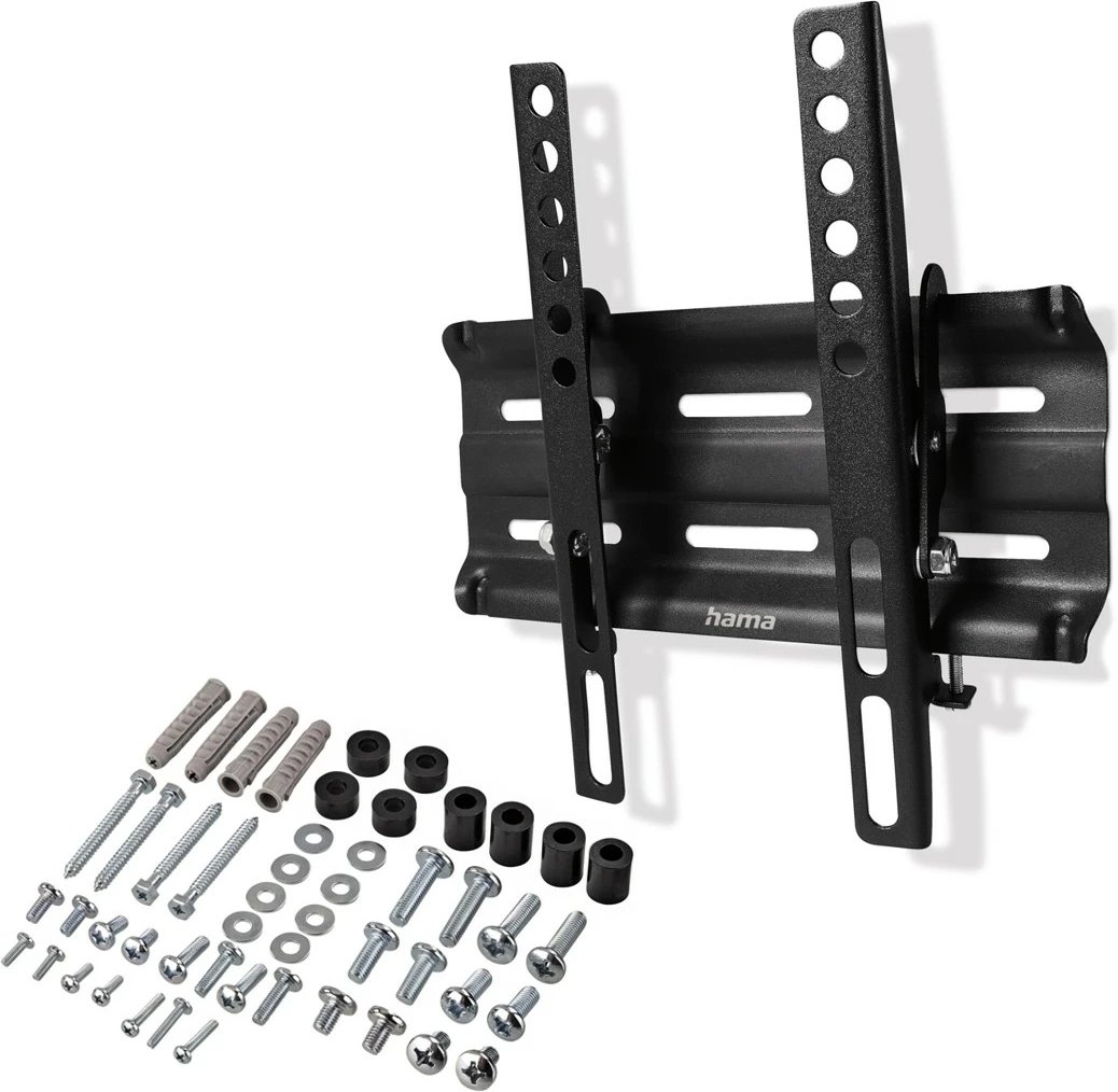 Mbajtës muri për TV Hama 220806, për LCD/LED 19-48 inç, VESA 200x200, i zi