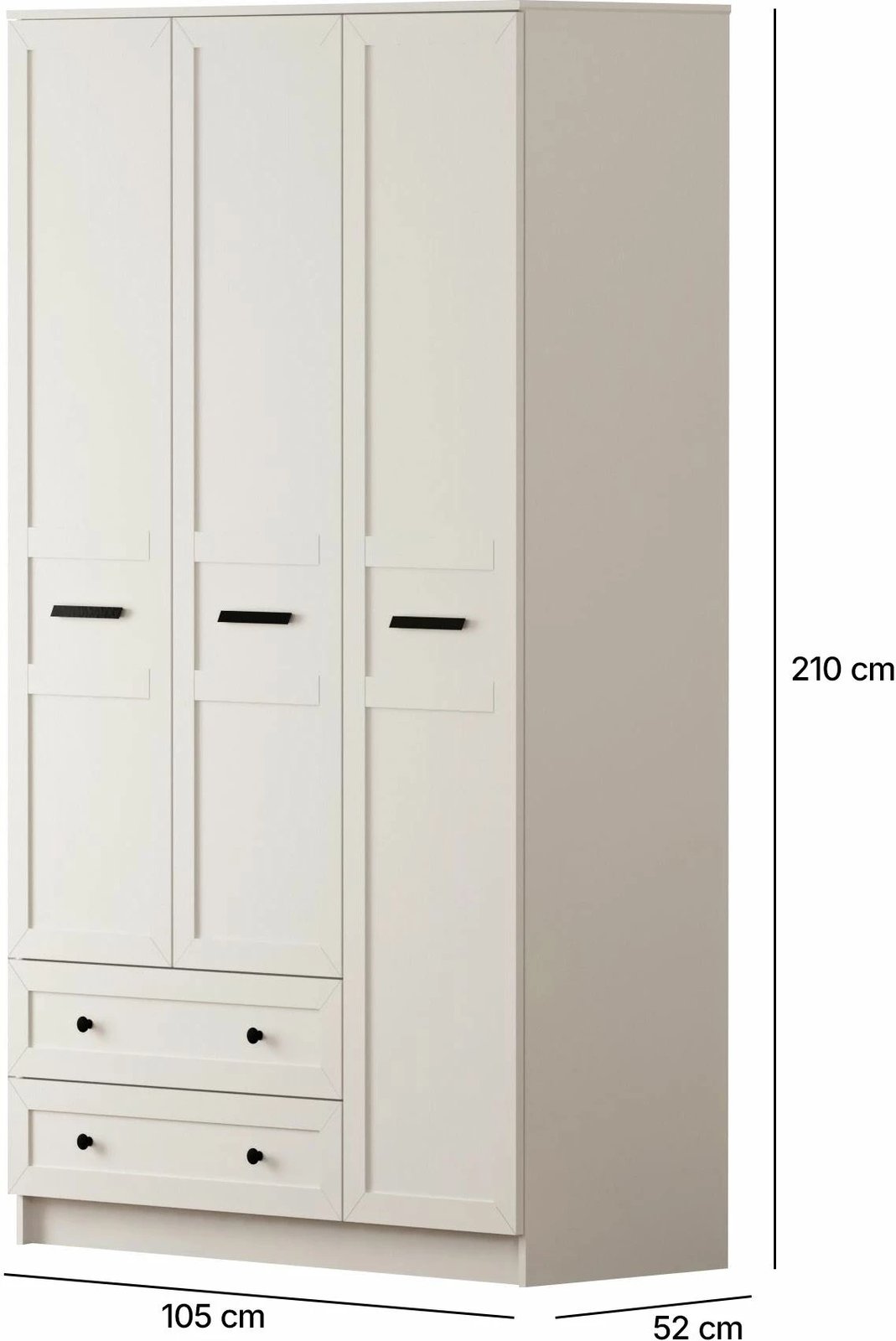 Dollap Skye Decor, ngjyrë e bardhë mat, RB-168-01-003