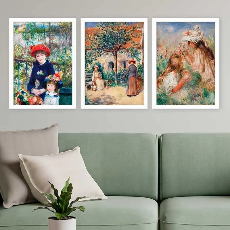 Pikturë dekorative me kornizë (3 copë), Wallity, 3BC_UN3875705_3545