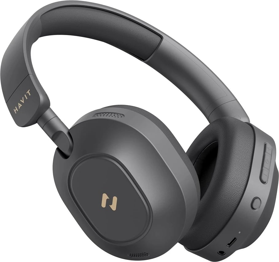 Kufje wireless HAVIT H668BT, me anulim zhurme, të zeza