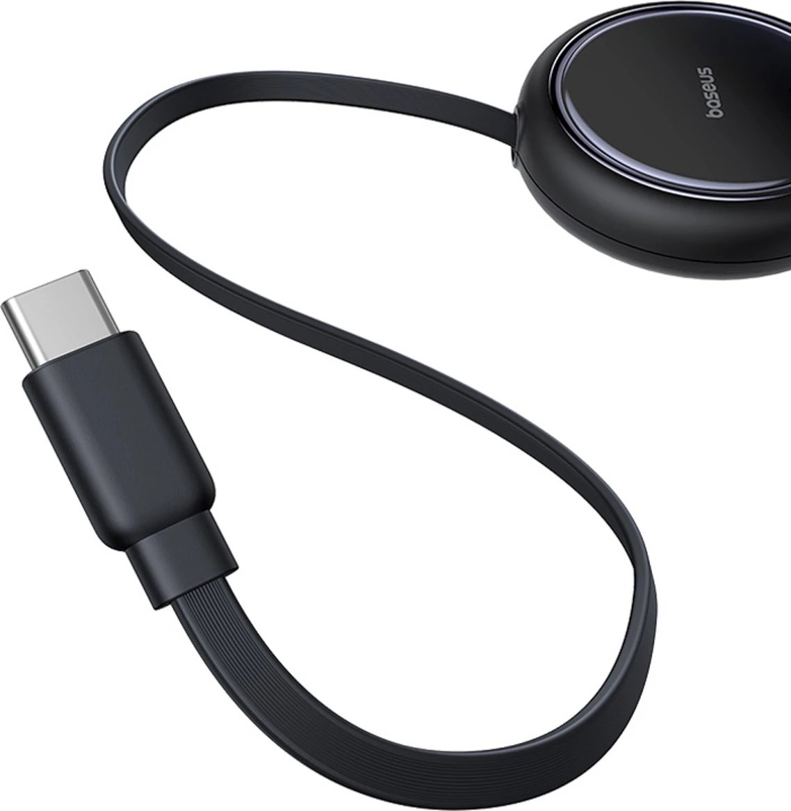 Kabllo tërheqëse USB-C Baseus Bright Mirror Series, 2x USB-C, 100W, 1m, e zezë