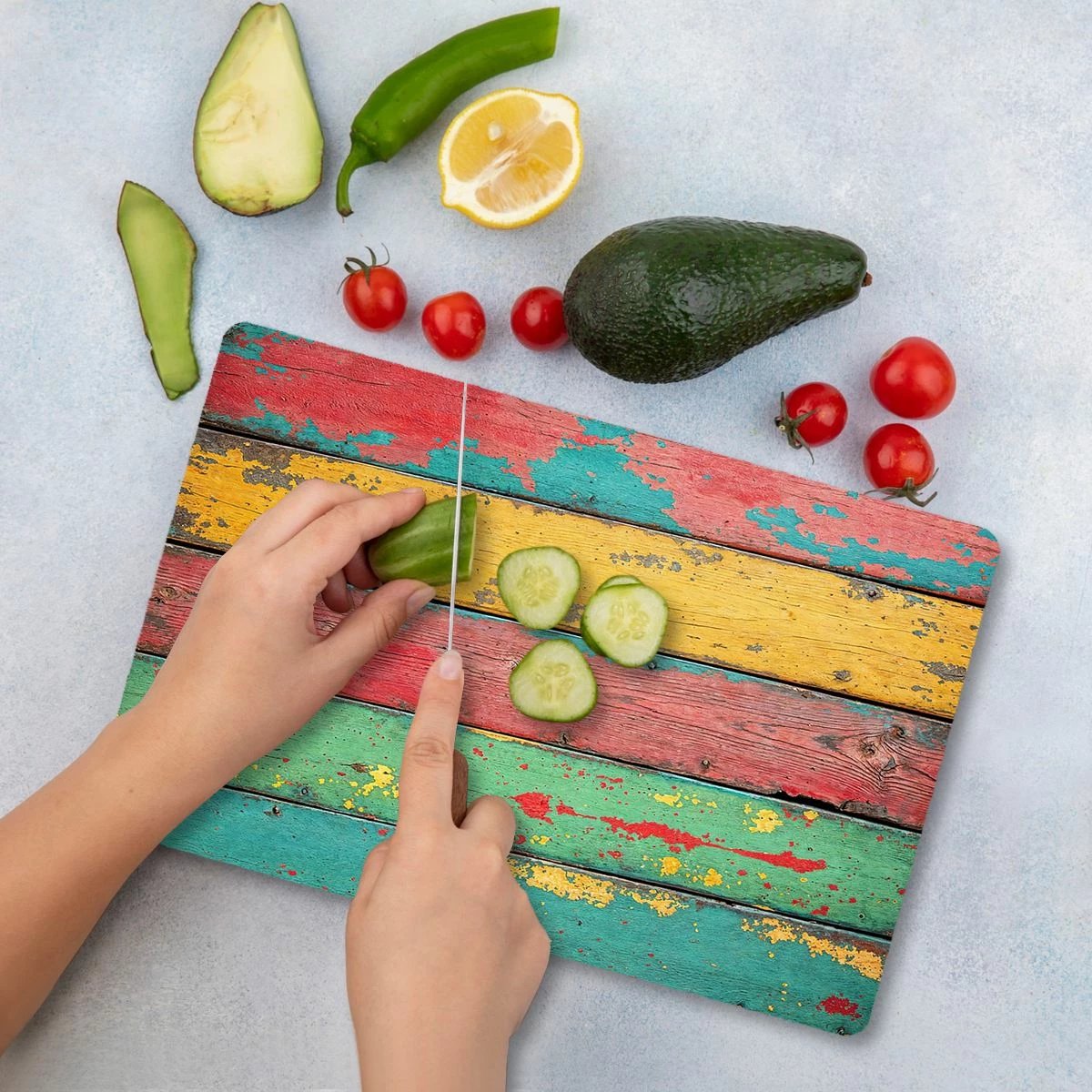 Dërrasë prerëse Hermia, shumëngjyrëshe, Ckt25 - 3040, 30x40cm