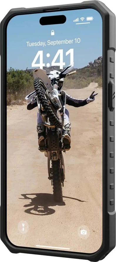 Mbështjellës Urban Armor Gear 114301113333 për celular, për Apple, 17 cm (6.7"), Argjendtë