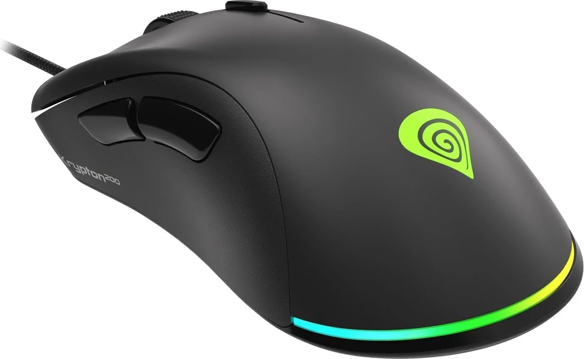 Maus gaming GENESIS Krypton 200, 6400 DPI, me kabllo, i zi