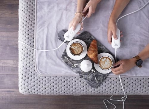 nën-batanije elektrike dopio, Adler, AD 7426, 150x160 cm, 4 nivele, 2x60W, e larshme 30°C