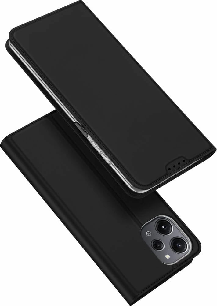 Mbështjellës Dux Ducis Skin Pro për Xiaomi Redmi 12/Redmi 12R, lëkurë ekologjike, i zi