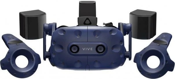 Syze VR HTC Vive Pro 2 Full Kit, 3.5", 4896x2448, me kontrollera dhe stacione baze, zi/blu