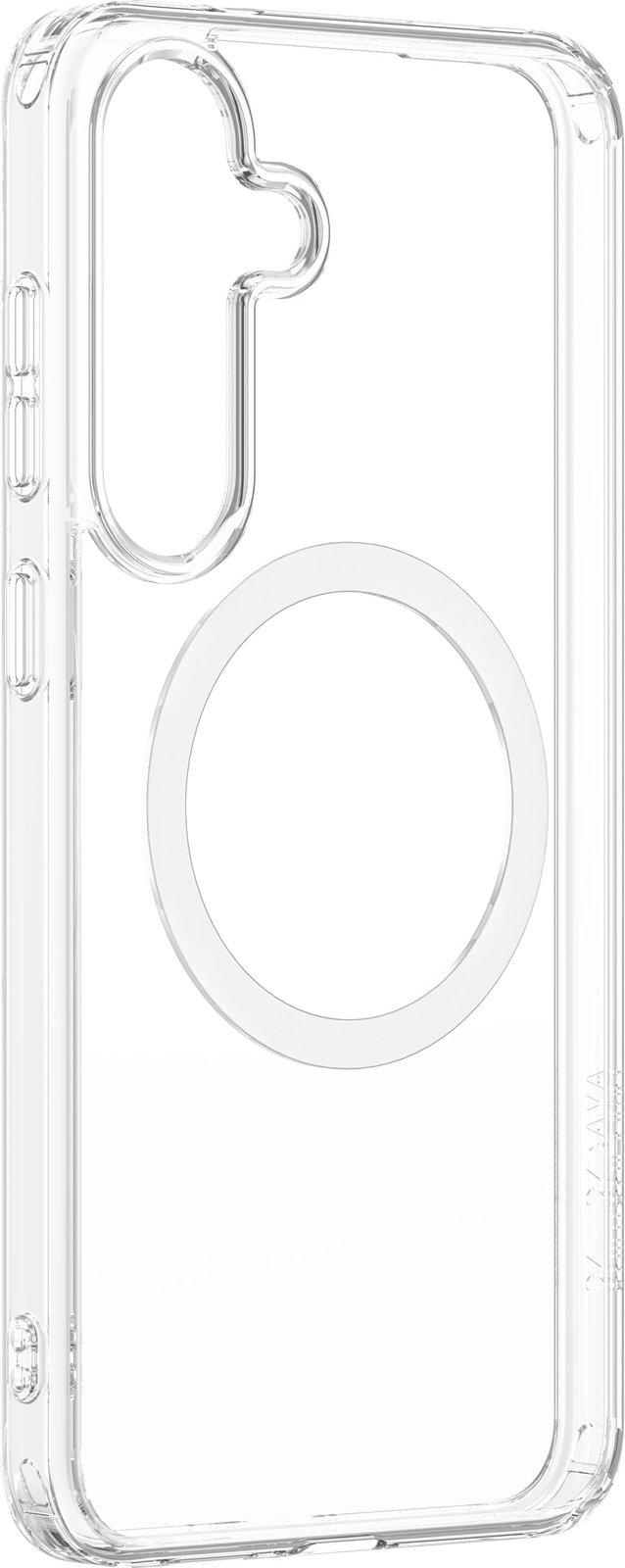 Mbështjellës AmazingThing Minimal Mag me unazë magnetike për Samsung Galaxy S25, Transparent