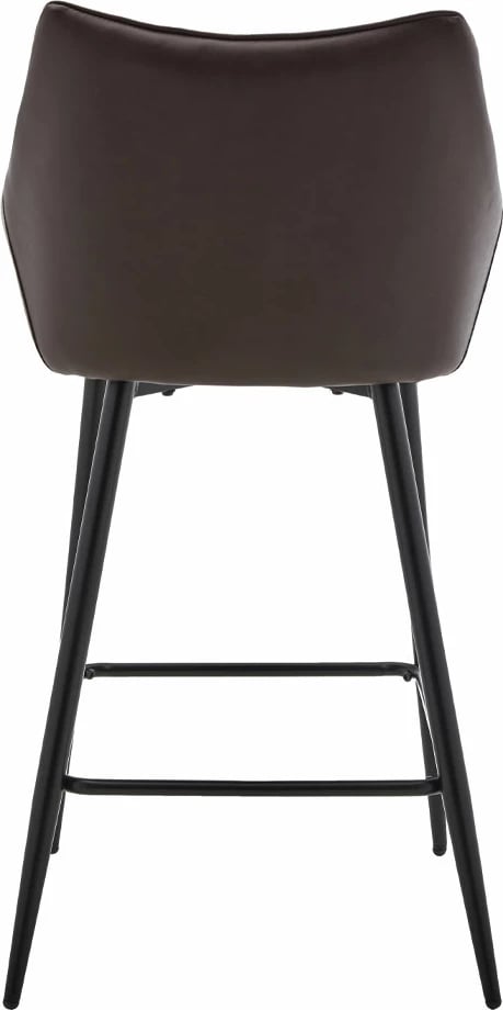 Karrige për bar Malone, gri e çelët, kafe e errët, 38x51x96