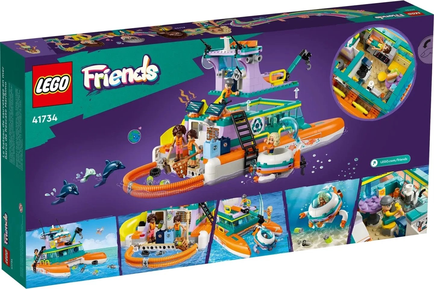 LEGO FRIENDS 41734 Anija e Shpëtimit në Det