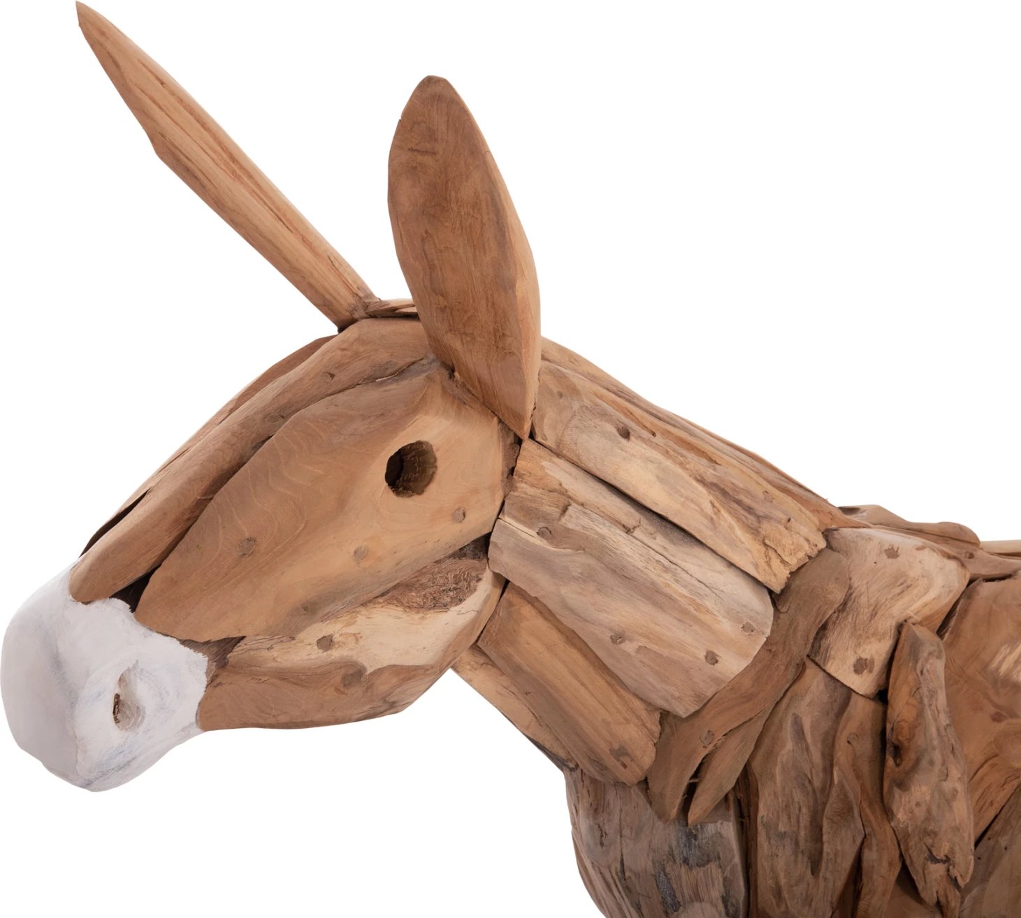 Gomar dekorativ prej druri tik të ricikluar, ngjyrë natyrale, FH4387, 103x33x99.5cm