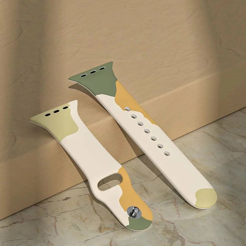 Rrip silikoni për Apple Watch Hurtel Moro Band, model Pattern 5, 42/44/45/49mm, shumëngjyrësh