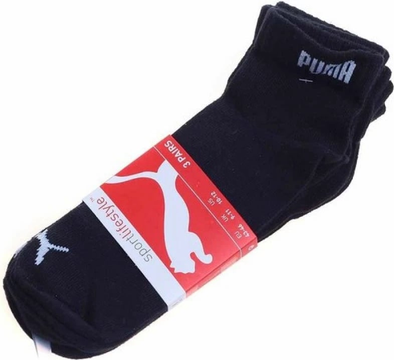 Çorape Puma për meshkuj dhe femra, të zeza