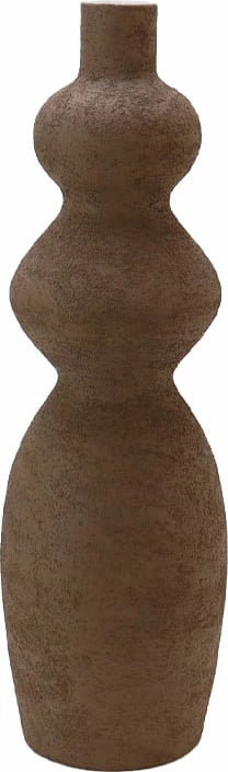 Vazo STELLAR, qeramike, ngjyrë kafe, 15.5x15.5x49cm