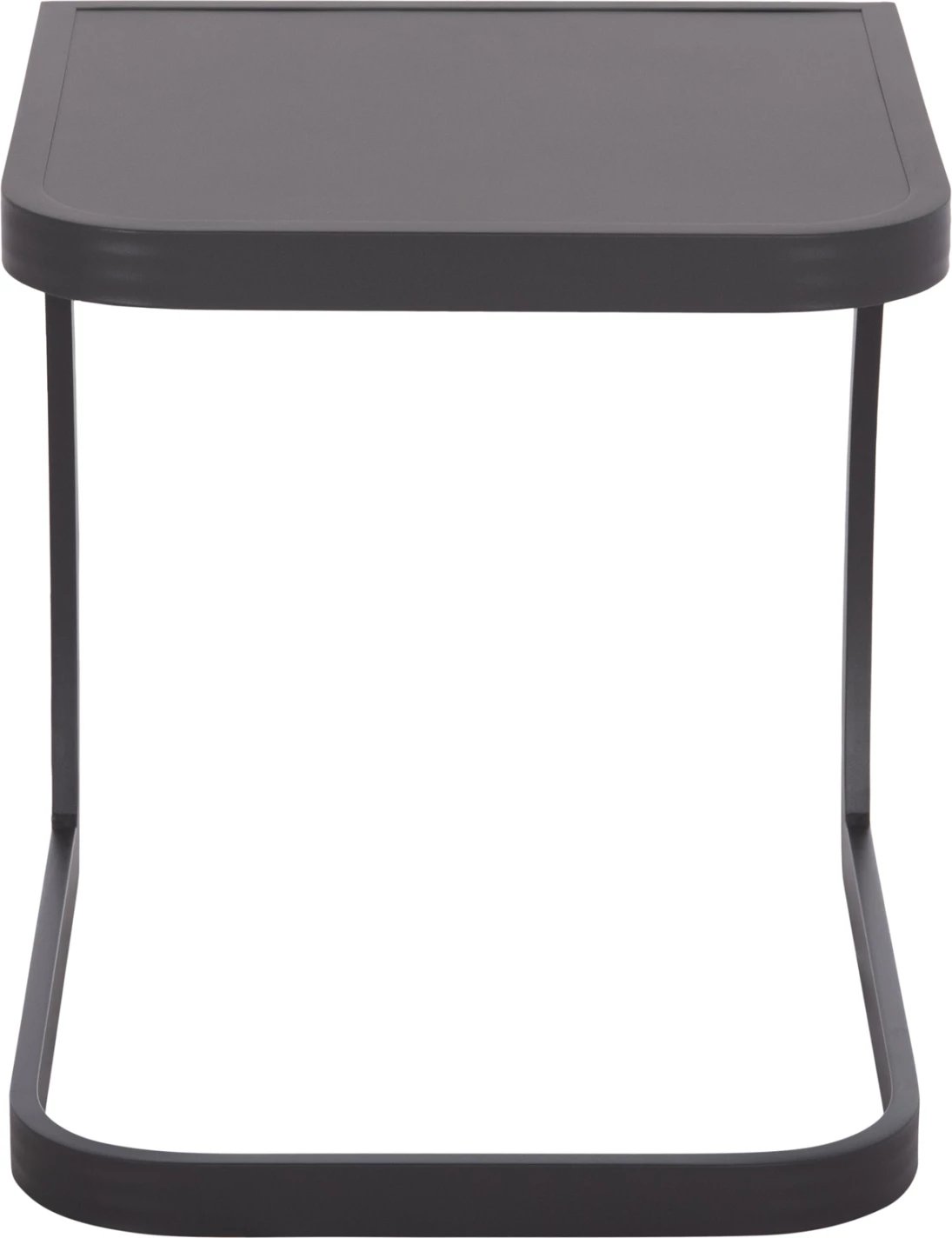 Tavolinë anësore për shezlong, alumini, ngjyrë gri, RICKON FH6324.01, 45x48x49.5cm