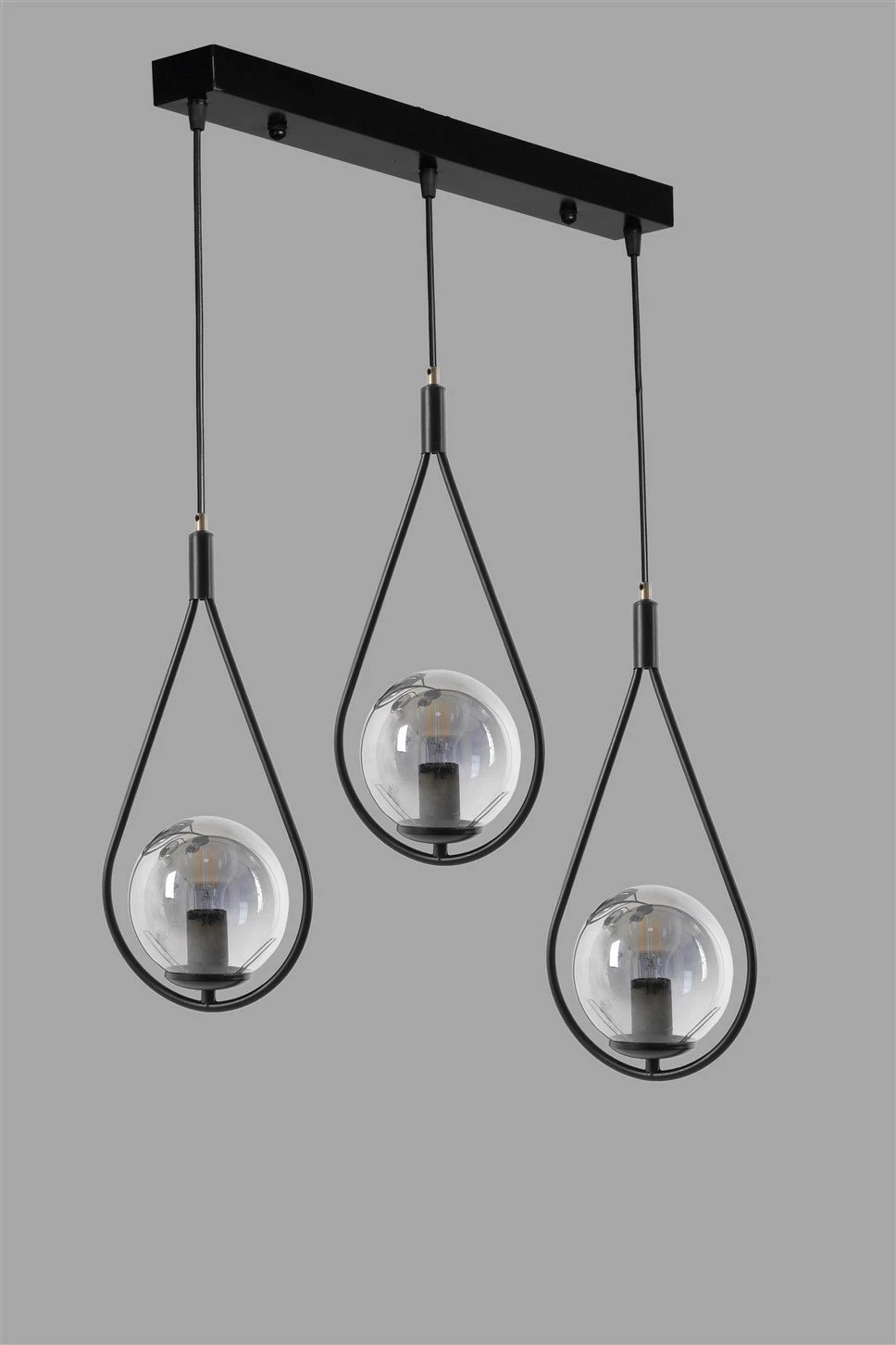 Llambadar Opviq, 8493-6, ngjyrë e zezë, industrial, lartësi e rregullueshme