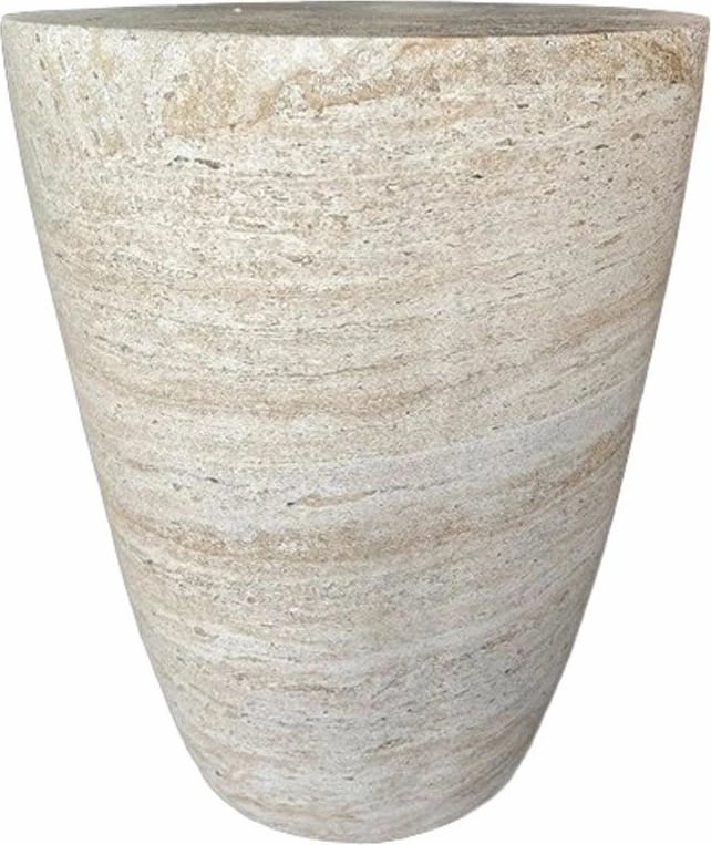 Tavolinë anësore Lithos Conic, bezhë, 37x37x47