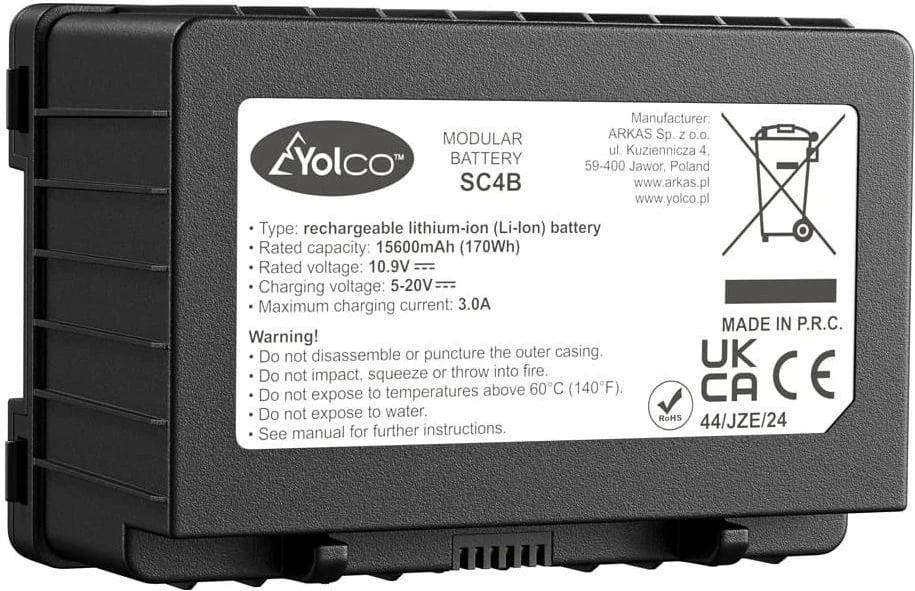 Bateri Yolco SC4, 15600mAh, e zezë
