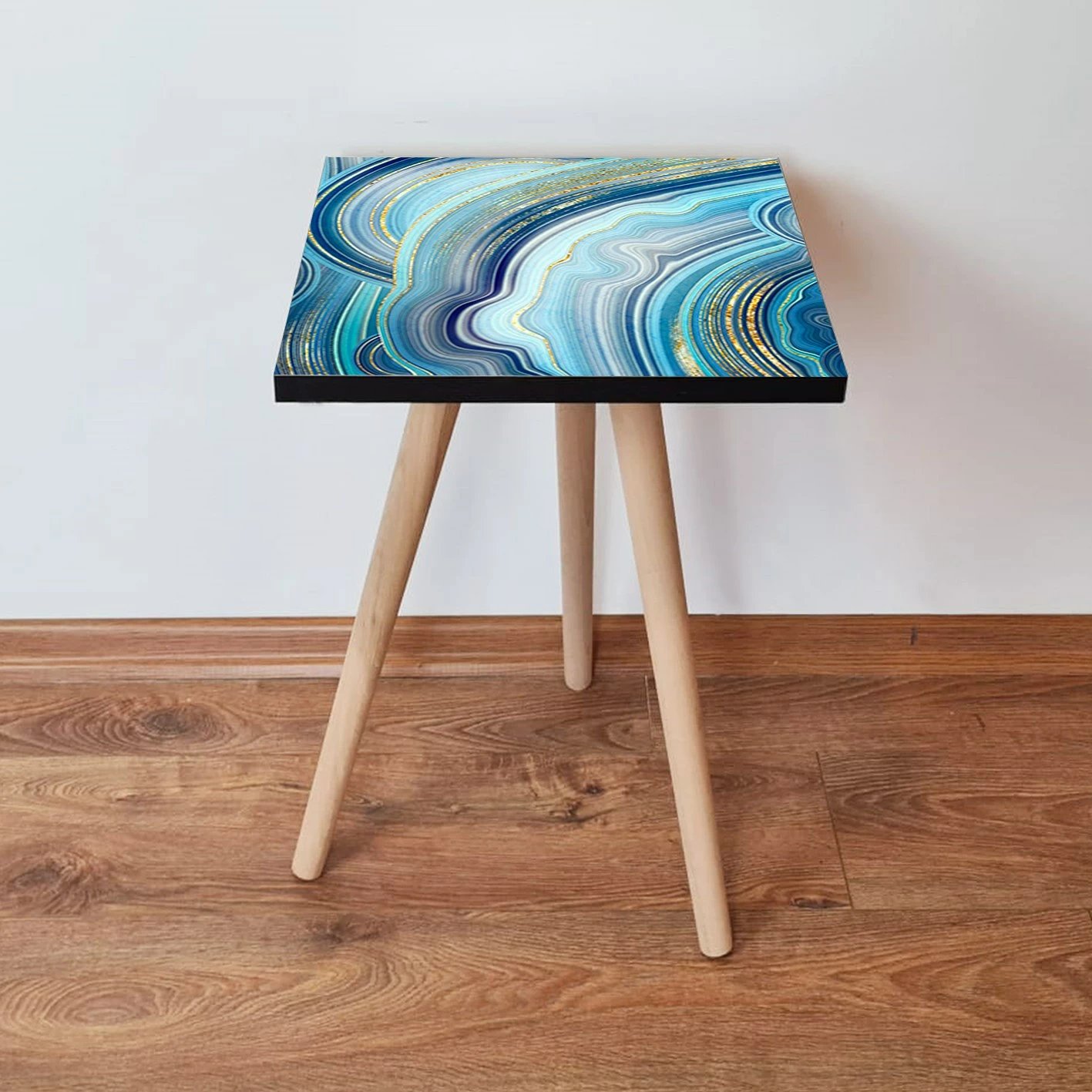 Tavolinë anësore, Skye Decor, Shp89, ngjyrë blu e errët