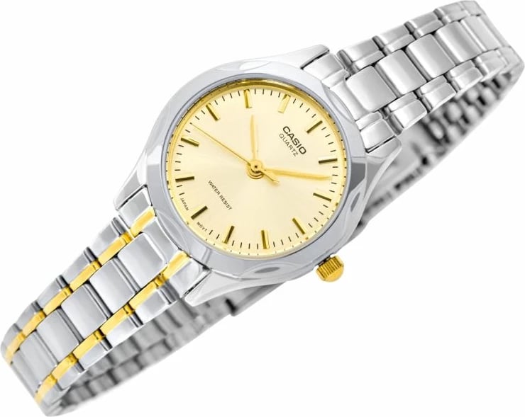 Orë dore për femra Casio, argjend e ar