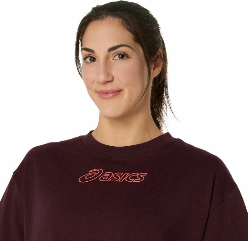 Maicë për femra Asics, e kuqe