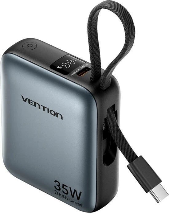Powerbank Vention FHEH0, 10000mAh, 35W, Gri