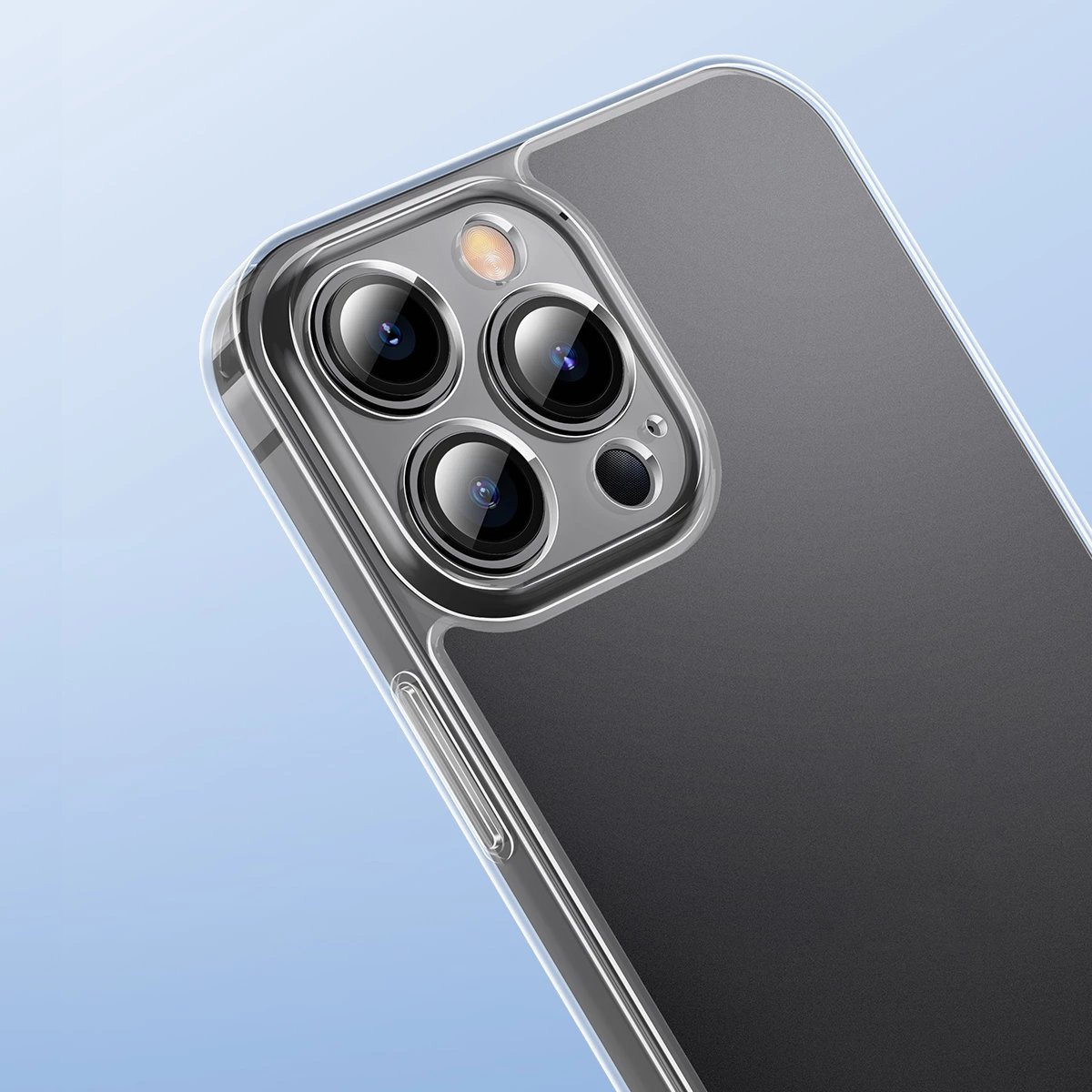 Mbështjellës Baseus Frosted Glass Case për iPhone 13 Pro, Transparent Mbështjellës Baseus Frosted Glass Case për iPhone 13 Pro, Transparent