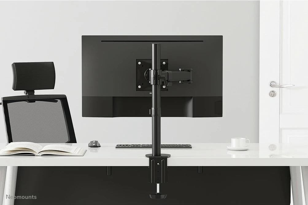 Krah monitori Neomounts NM-D135BLACK, për tavolinë, 10-27 inç, rregullim lartësie, ngjyrë e zezë