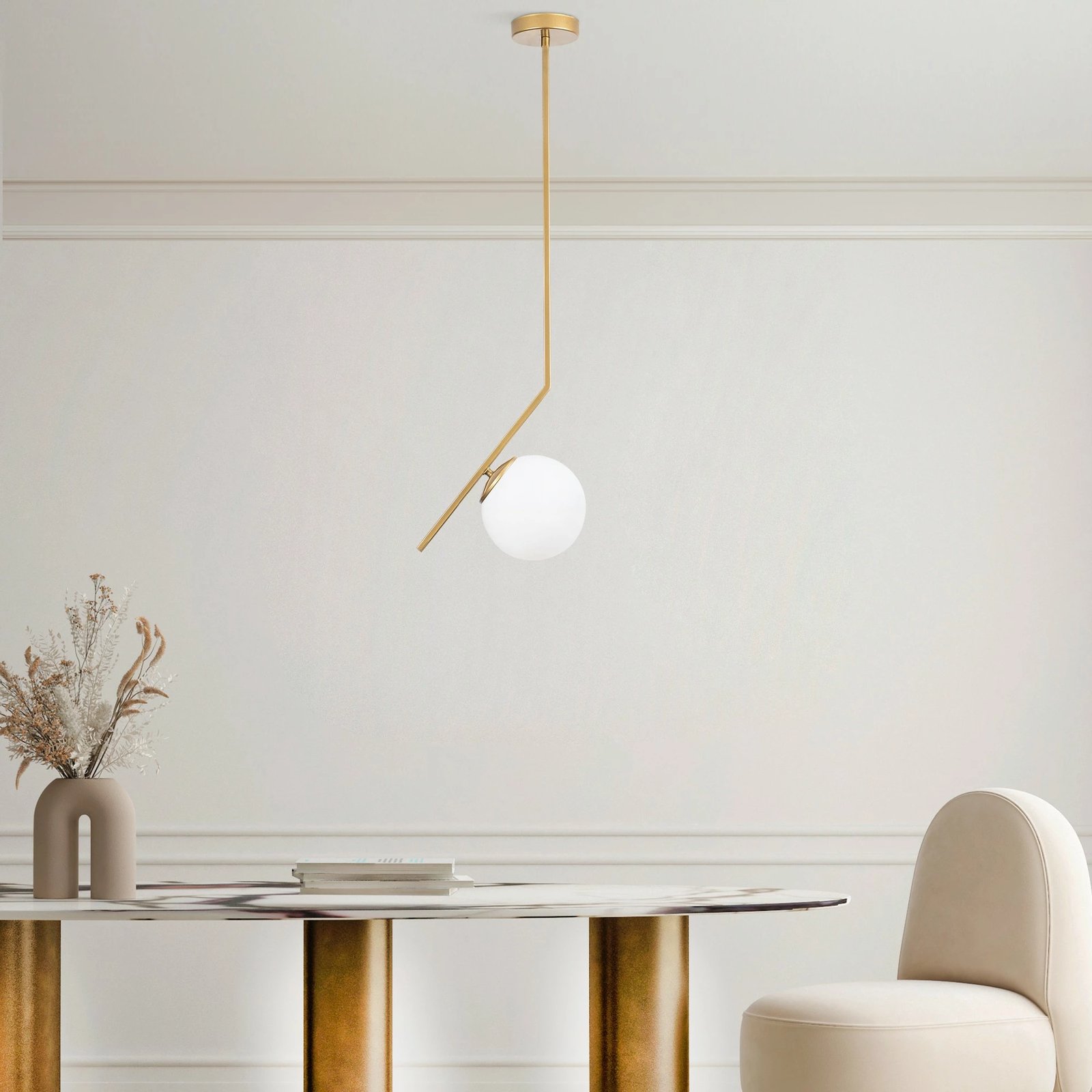 Llambë tavani Opviq Dolunay - 143 - 1, ngjyrë ari