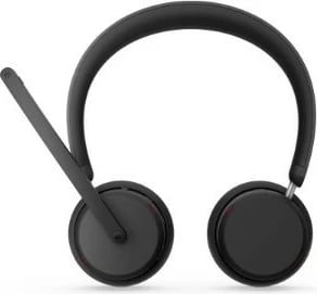 Kufje pa tela me dy modalitete, Lenovo 6550 4XD1S19778, ANC/ENC, Bluetooth 5.3 dhe USB-C receiver, 60 orë, Teams, e zezë