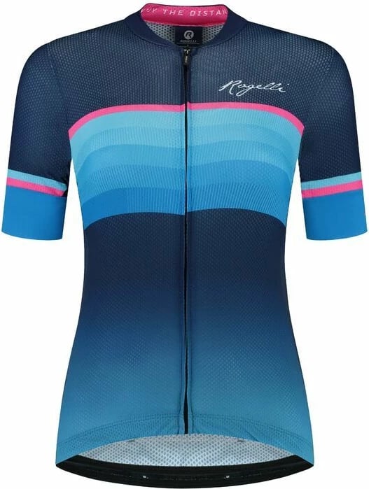 Fanellë sportive për femra Rogelli, kaltër-rozë