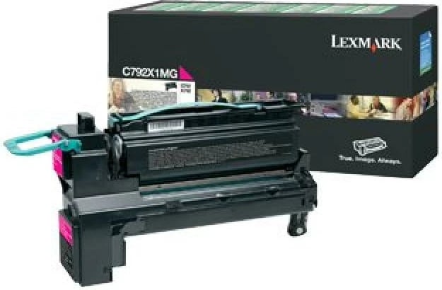 Toner Lexmark C792X1MG kapacitet shumë i lartë 9750–23700 faqe magenta