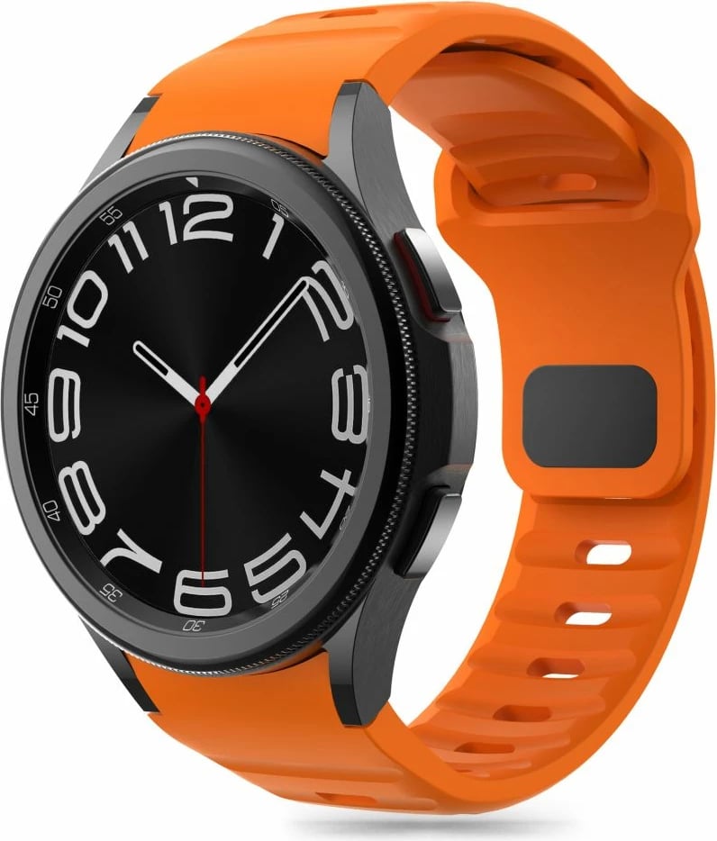 Rrip silikoni për smartwatch Tech-Protect për Samsung Galaxy Watch 4/5/5 Pro/6/7/FE, Portokalli