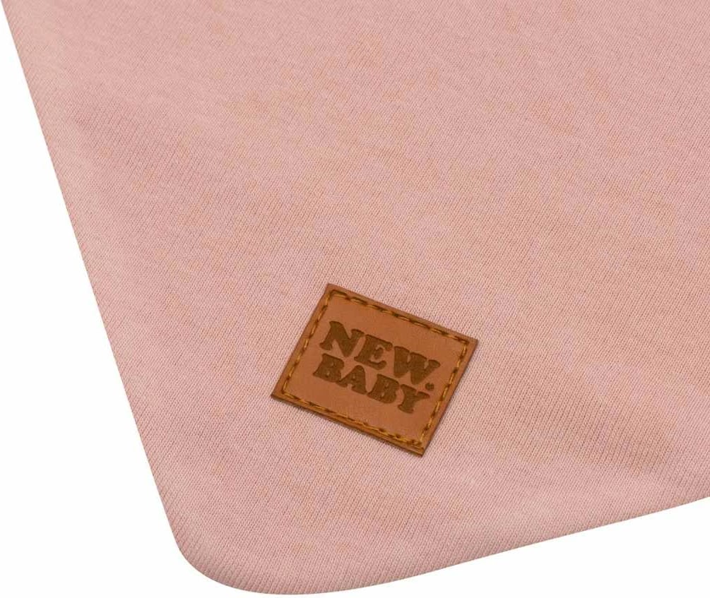 shall qafe për bebe, New Baby Favorite, pambuk me elastan, madhësia S (38-41 cm), rozë