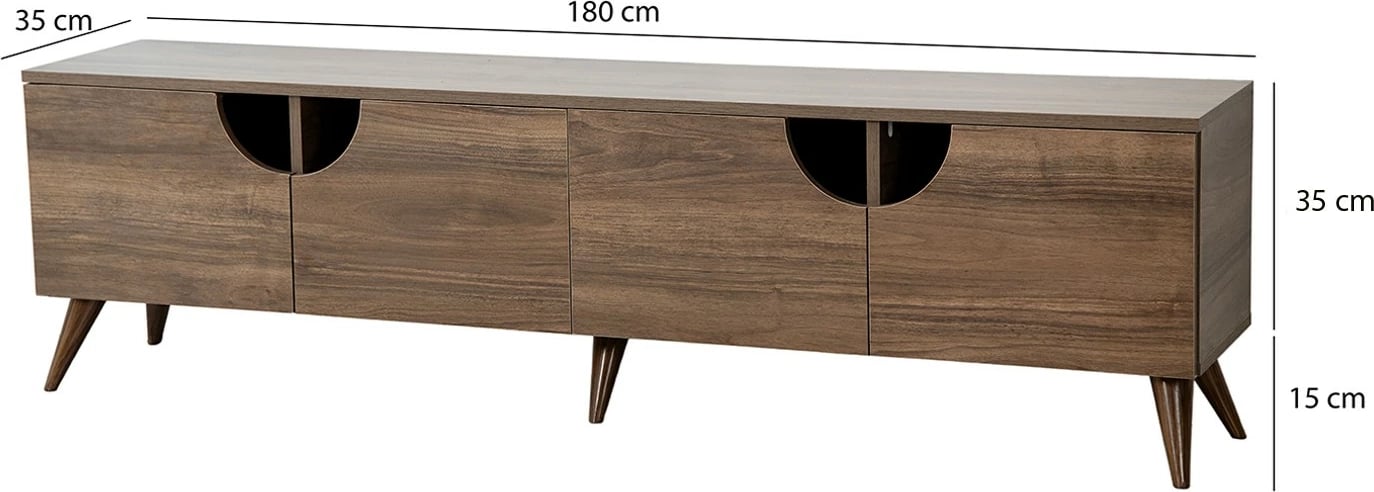 Komodë TV Skye Decor, ngjyrë arre, Grotte v2