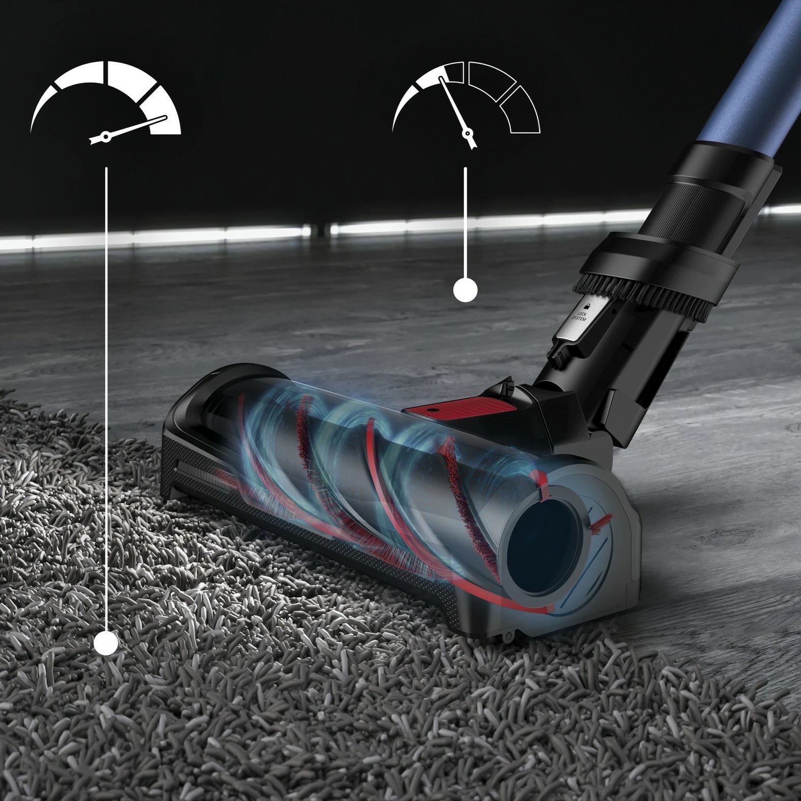 Fshesë me korrent pa kabllo Rowenta X-Force Flex 12.60 Aqua RH98C0WO, blu/zezë Fshesë me korrent pa kabllo Rowenta X-Force Flex 12.60 Aqua RH98C0WO, blu/zezë