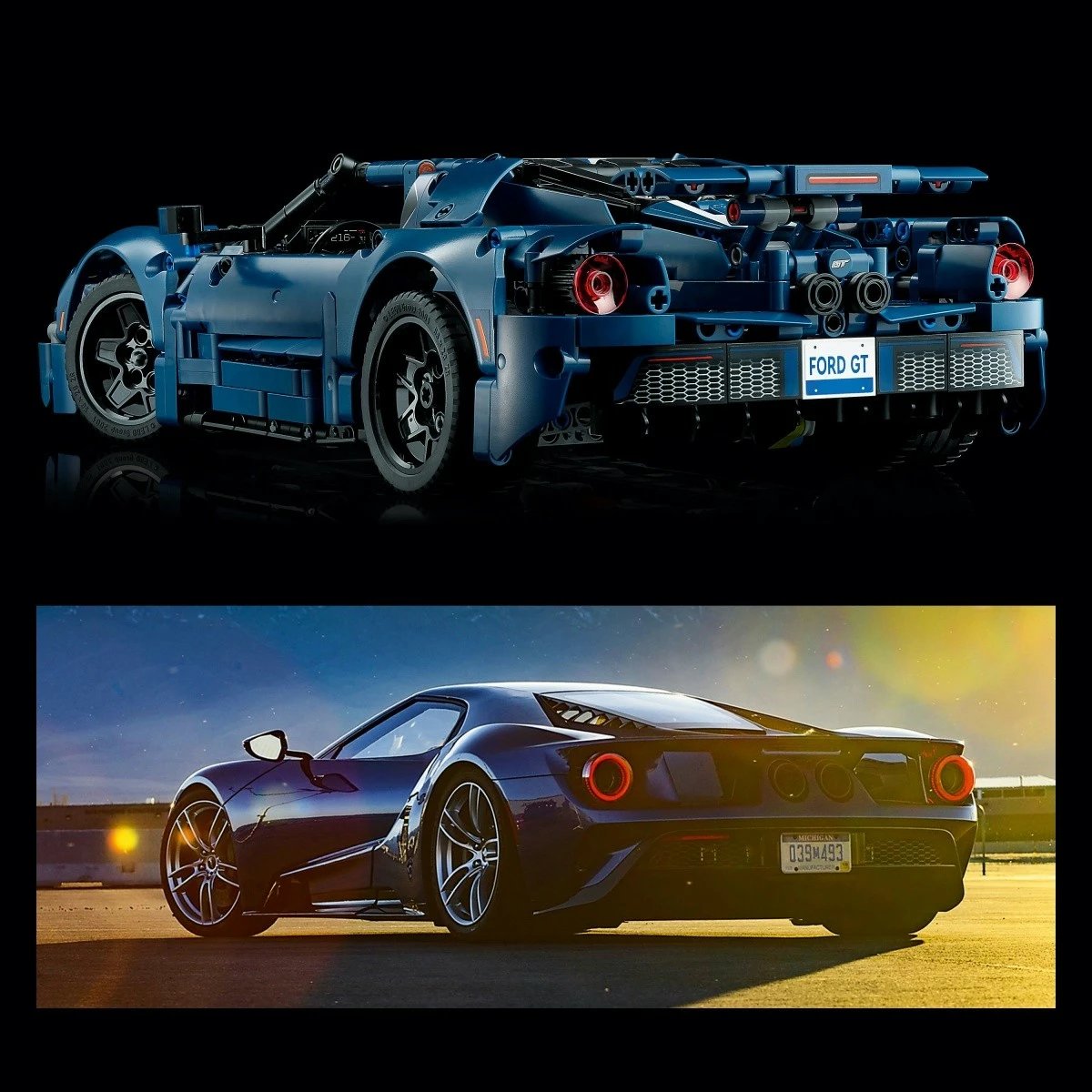 Set ndërtimi LEGO Technic Ford GT 42154, 1466 pjesë, Blu