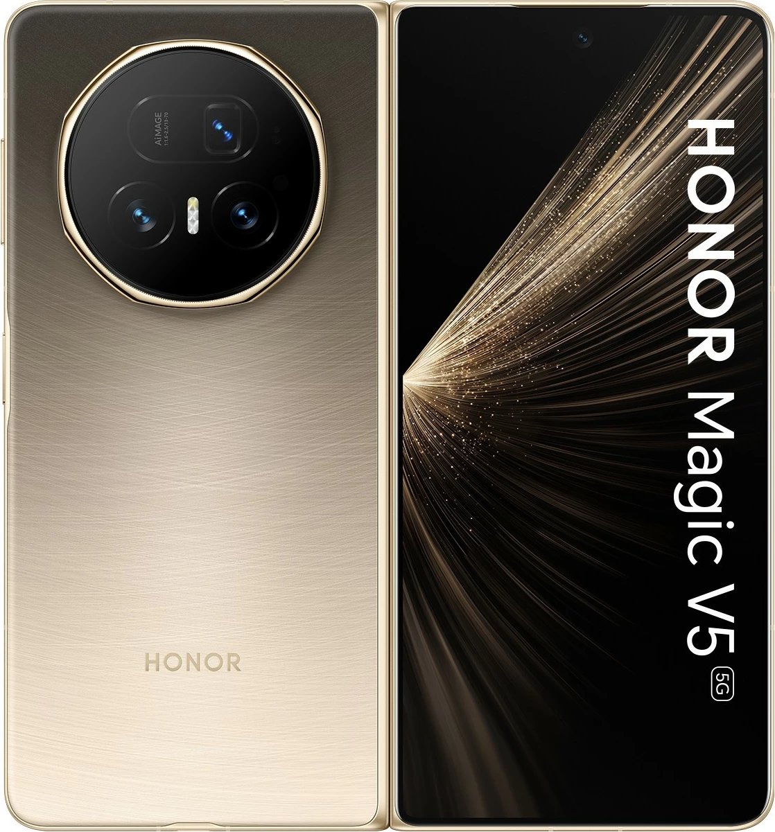 Celular Honor Magic V5 5G, 16GB RAM, 512GB, dawn gold
