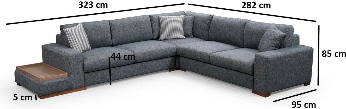 Këndare Atelier del Sofa, Loop 6, ngjyrë antracit