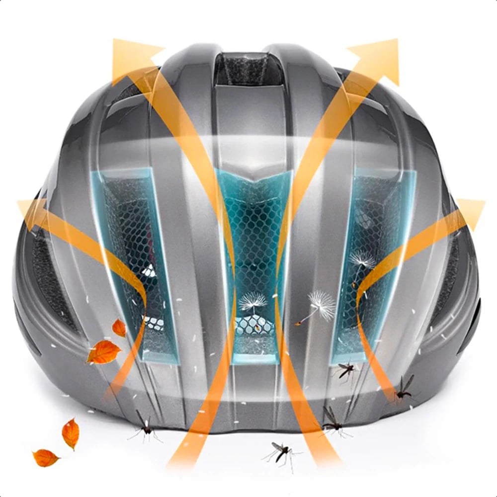 Helmetë biçiklete Rockbros ZK-013TI, universal 55-60cm, Gri