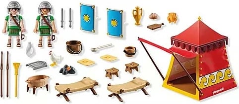 Set lodrash Playmobil Asterix 71829, tendë legjionari me 51 pjesë, shumëngjyrëshe